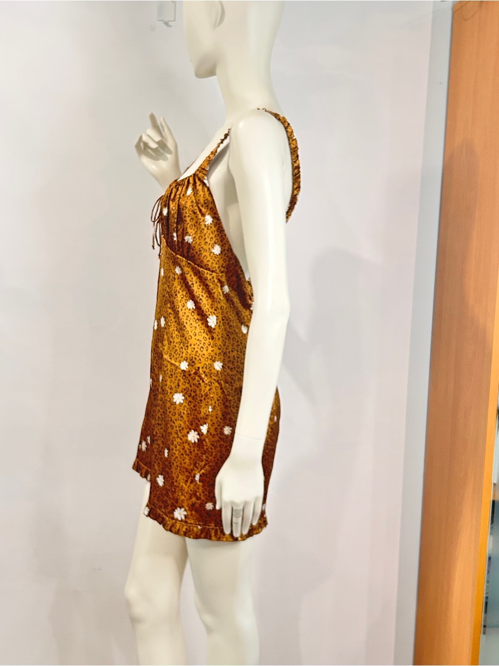 For Love & Lemons Tawny Mini Dress - Cheetah NWOT Medium - Picture 9 of 11